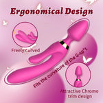 3-in-1 Vibrator Wand – G-Spot, Clitoral & Anal Stimulator with 9 Vibration Modes