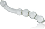 Clear Glass Double-Ended Dildo – 8.46" G-Spot Pleasure Wand with Beaded Design