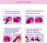 Vibrating Nipple & Clitoral Toy with 10 Vibration & Licking Modes, Rechargeable