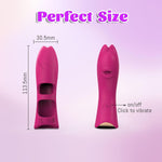 Mini Finger Vibrator for Women β 10 Modes, G-Spot & Clitoral Stimulator, Red