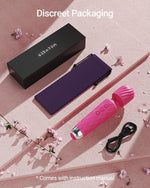 Powerful Wand Massager – 8 Speeds & 20 Patterns, Waterproof Clitoral Stimulator