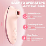 Heating Sucking Vibrator – APP Remote Clitoral & Nipple Stimulator with 5 Suction Modes
