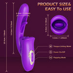 APP-Controlled Rose Vibrator – 9 Modes, Licking, Sucking & G-Spot Stimulation