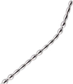 Curved Stainless Steel Urethral Sound – Beaded Dilator Plug for Men’s Stimulation