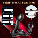 Wiggling Prostate Massager with Taint Stimulator & Cock Ring – APP Control Vibrator