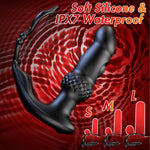 Rechargeable Prostate Massager – 10 Vibration & 3 Tapping Modes, Remote Control