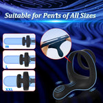 Remote Control Vibrating Cock Ring with Taint Stimulator – 9 Modes, Dual Motor