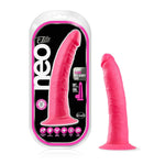 Blush Neo Elite 7.5 Inch Premium Silicone Dildo - 1.5" Thick Dual Density Anal Dildo - Suction Cup Harness Penis For Hands Free Play - Vaginal G-Spot Stimulation Adult Sex Toy For Women Couples - Pink