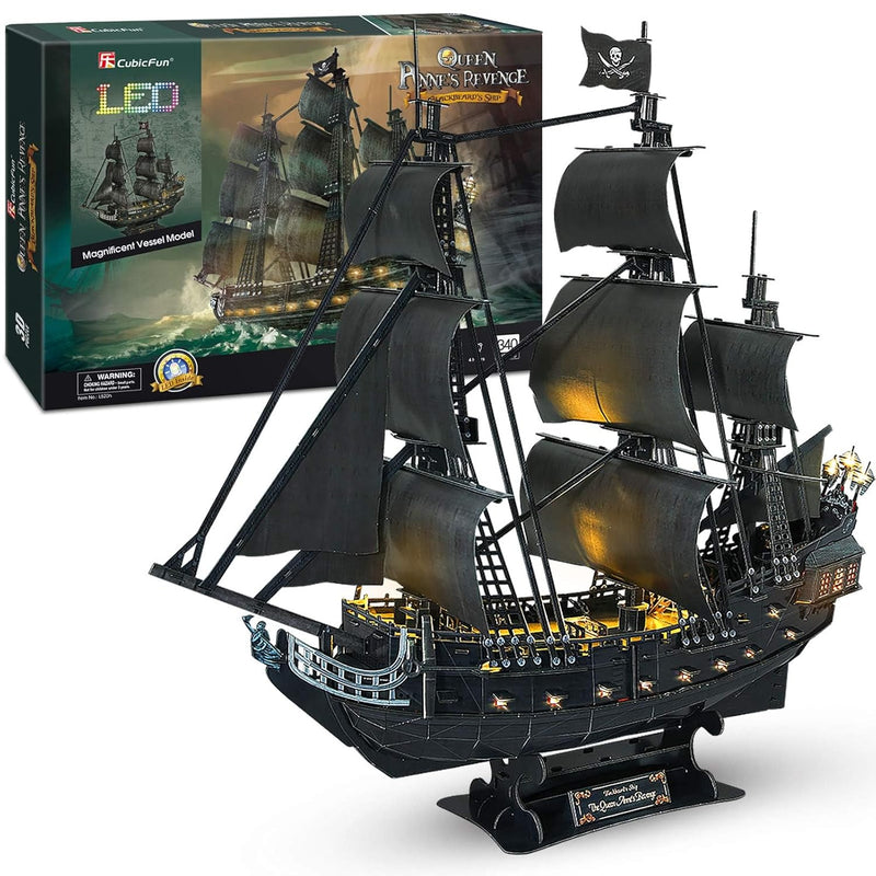 3D Puzzles For Adults Home Decor Pirate Ship Gifts For Men Women Model Kits
