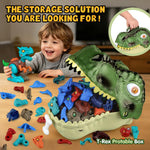 8-Piece Take Apart Dinosaur Building Kit with Toy Drill for Kids Ages 3+