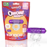 4T Owow Cock Ring, Grape| Vibrating Cock Ring, Tickle And Tease, Treble Vibrations | Penis Ring, Reusable Vibrator | Couple Sex Toys, Dick Ring For Mutual Pleasure