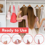 Acrylic Purse Hanger - Durable Bag Hanger Organizer and Storage for Luxury Closet 3 Pack - Purse Hanger Closet Organizer - Handbag, Bag Hanger for Closet Holds Up to 66Lbs - No Tools Needed