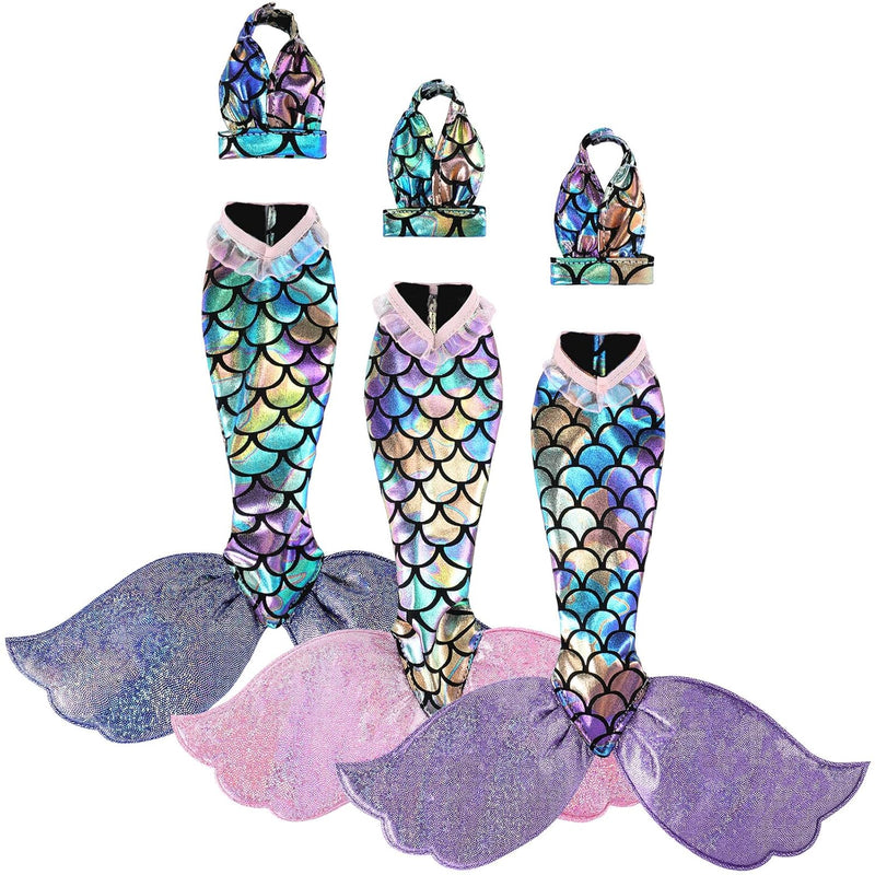 Zhanmai 3 Sets Mermaid Doll Accessories Doll Clothes Mermaid Tail Dress Dol