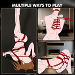 Shibari Bondage Rope Set – Soft Cotton BDSM Restraints Kit for Couples, 32ft, 3pcs