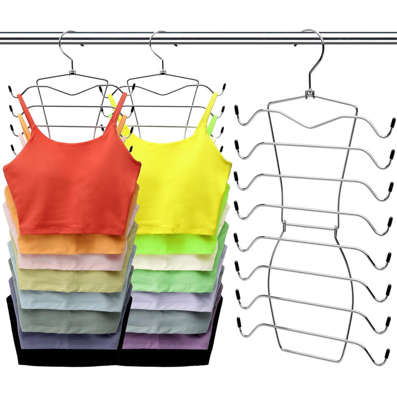 3 Pack Closet-Organizer,8 Tier Tank-Top-Hanger,Closet-Organizers-And-Storage Bra