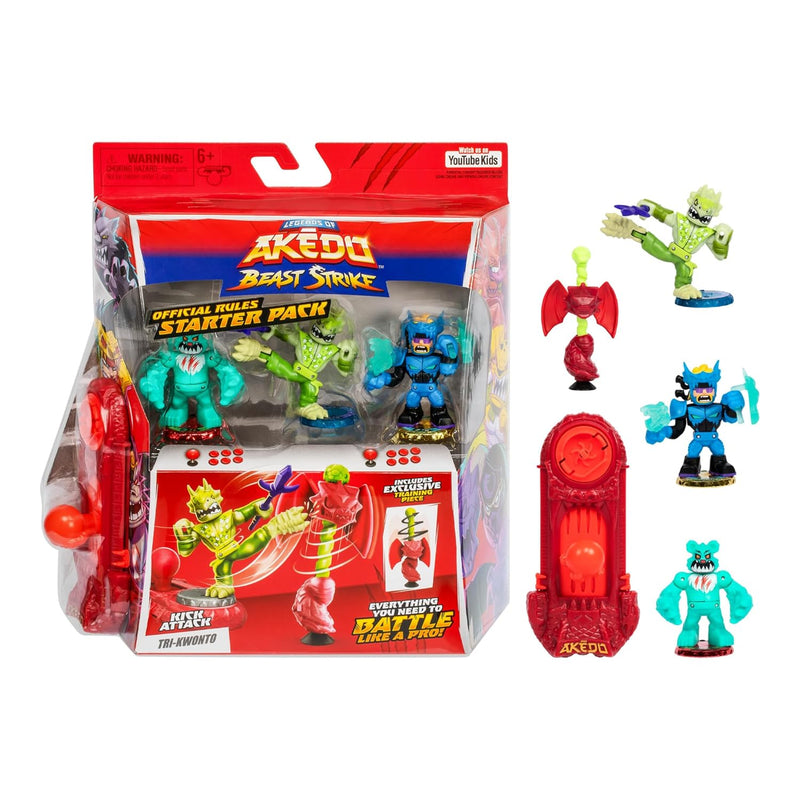 Legends Of Beast Strike Starter Pack 3 Warriors 1 Legendary Warrior, 1 Beas