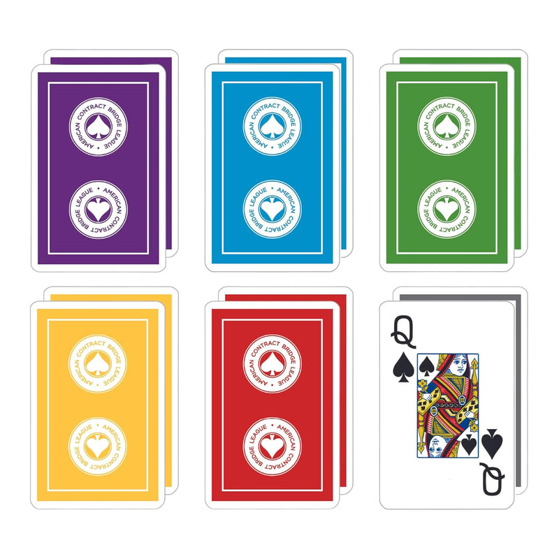 Acbl (American Contract Bridge League) Playing Cards Jumbo Print 1 Dozen De