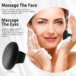 Mini Finger Pocket Vibrator Clitoral Stimulation Facial Eye Skin Care Tools 10 Vibration Modes Usb Rechargeable Portable Silicone Massage For Body Relax Muscles Tighten Relieve Dark Circles Puffiness
