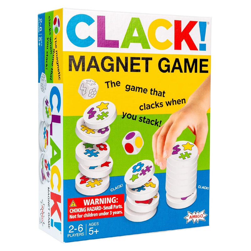 AMIGO Games Clack! Categories - Exciting Kids Magnetic Stacking Game for 2-