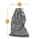Blush The Collection Cotton Toy Bag - Safe Storage For Adult Toys - Lint Free Drawstring Travel Bag - Machine Washable - Adult Toy Organizer - Stores Large To Small Dildos, Vibrators, Strokers - Bomba