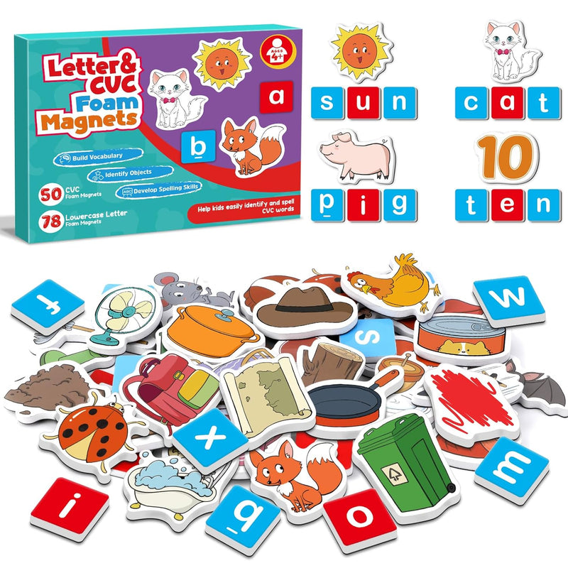 Cvc Word Games,Fridge Magnets For Kids,Magnetic Letters For Classroom,Toddl