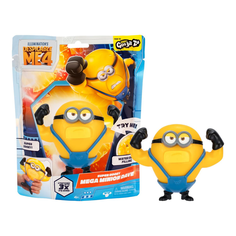 Despicable Me 4 Super Squishy Mega Dave Heroes Of Goo Jit Zu Action Figure