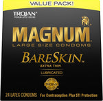 Magnum Premium Large Condoms, Lubricated for Comfort, 24 Count Value Pack