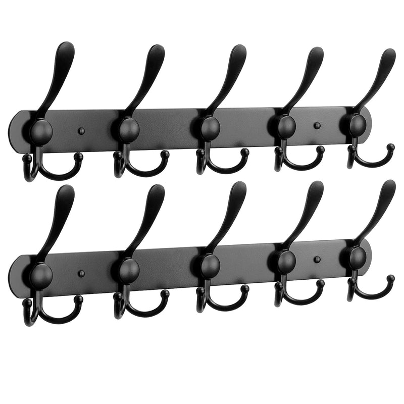 Coat Rack Wall Mounted-2 Pack, Heavy Duty Bath Towel Hooks Stainless Steel Robe