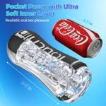 Male Masturbator Sex Toys For Men - Pocket Pussy For Intense Pleasure With Realistic Oral & Vacuum Sensation, Ultra-Soft Reusable Stroker Penis Trainer For Solo/Couple Use In Any Private Setting.