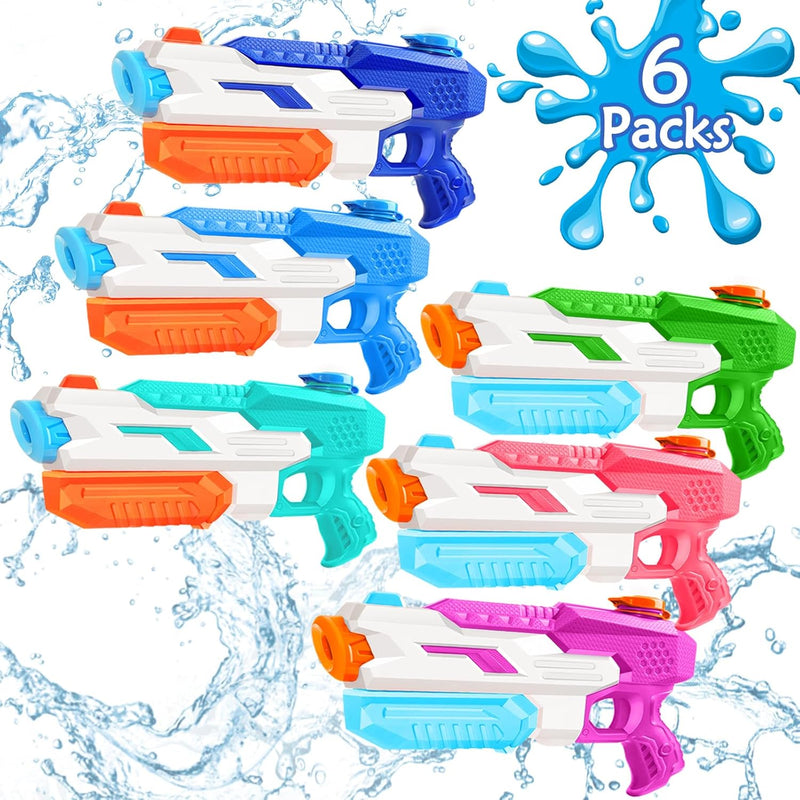 600Cc Water Gun For Kids Adults?6 Pack Squirt Blasters Super Water Gun Soak