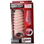 Really Ample Ribbed Penis Enhancer Sheath
