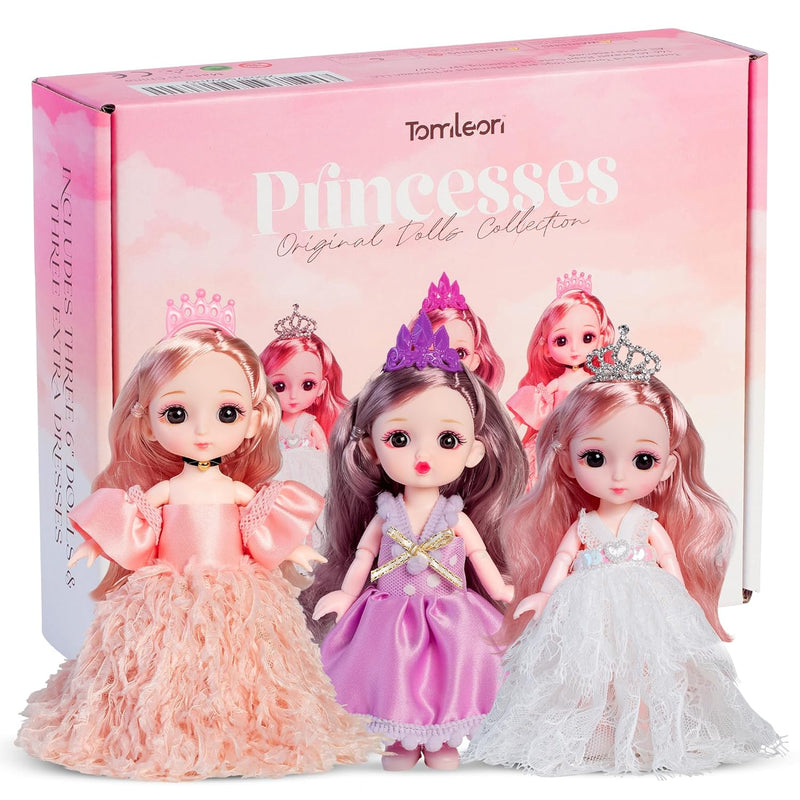 Little Dolls Set With Mini Princess Dolls For Girls Princess Toy Dolls For