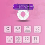 4T Owow Cock Ring, Grape| Vibrating Cock Ring, Tickle And Tease, Treble Vibrations | Penis Ring, Reusable Vibrator | Couple Sex Toys, Dick Ring For Mutual Pleasure