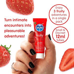 Flavored Lube Set – Edible Water-Based Lubricant in Strawberry, Watermelon & Mango