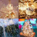 12 Pack Fairy Lights Battery Operated (Included), 6.5Ft 20 Led Mini String Lights, Waterproof Silver Wire Firefly Starry Lights For Diy Wedding Christmas Party Mason Jars Decor, Warm White