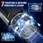 Male Masturbator Sex Toys - Ai Sync Male Sex Toys For Men With 7 Thrusting Rotating Vibrating Licking Adult Toys Pocket Pussy One-Click Burst Blowjob Sex Machine With App Control & Lcd Display