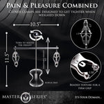 The Tower of Pain Monarch Nipple Clamps for Men, Women & BDSM Couples