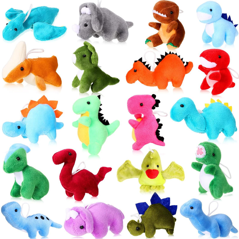 20 Pack Operation Christmas Plush Mini Dinosaur Stuffed Animal Bulk Dinosau