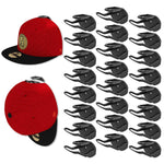 24 Pack Adhesive Hat Hooks For Wall, Strong Hat Rack For Baseball Caps, Minimali