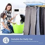 Black Pants Hangers 50 Pack, 12 Inch Skirt Hangers with Non-Slip Big Clips and 360° Swivel Hook, Heavy Duty Slim Plastic Pants Hangers, Space Saving Clip Hangers for Pants, Skirts, Shorts