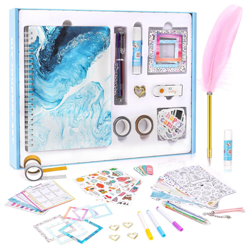 Diy Journal Set For Girls Ages 8 12 Kids Scrapbook Diary Journaling Kit For