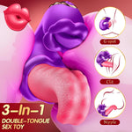 Adult Sex Toys Vibrator For Women - Rose Sex Toy Thrusting Vibrators Dildo With 10 Licking Swing & 10 Vibration Modes, G-Spot Clit Anal Stimulator, Discreet Couples Sex Toy For Female Couples Games