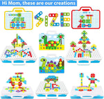 244-Piece DIY Building Kit with Electric Screwdriver for Kids Ages 4-10