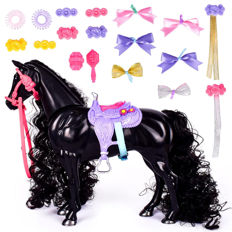 Glam R Ranch Raven Dream Horse Toy With Accessories