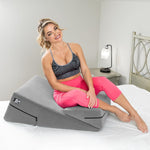 Adjustable Wedge & Ramp Sex Positioning Pillow Set – 12" Original Size, Grey