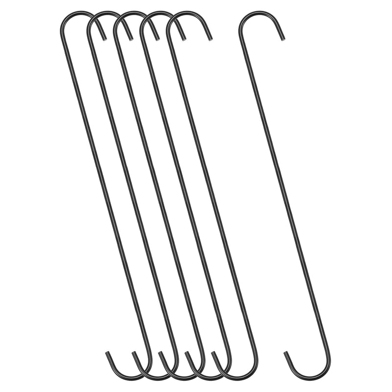 S Hanging Hooks, 16Inch/400Mm Extra Long Steel Hanger, Indoor Outdoor Uses For G