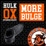 Oxballs - Hulk - Realistic Penis Extender Sheath - Extra-Large Cocksleeve For Maximum Girth & Length - Cock Enlarger With Inner Ribs & Cocksling Base - Stretchy Extension Sleeve For Men - Black