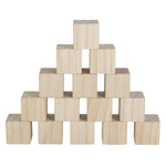 15 Pcs 2 Inch Wooden Cubes, Smooth Lightweight Blocks for DIY Crafts