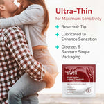Premium Ultra-Thin Latex Condoms – 36 Count, Large Size with Silicone Lubricant