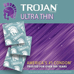 Ultra Thin Premium Lubricated Condoms - 12 Count for Maximum Sensitivity